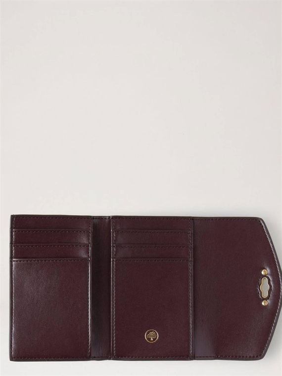 Mulberry Darley Folded Multi-Card Charcoal Small Classic Grain